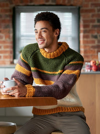 Adna Striped Raglan Jumper by Chloe Elizabeth Birch