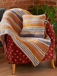 Zuma Beginner Striped Blanket & Cushion Set by Chloe Elizabeth Birch