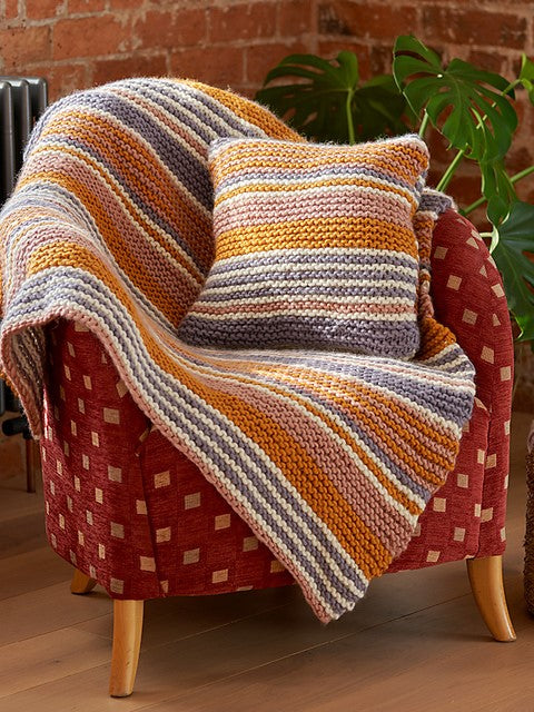 Zuma Beginner Striped Blanket & Cushion Set by Chloe Elizabeth Birch