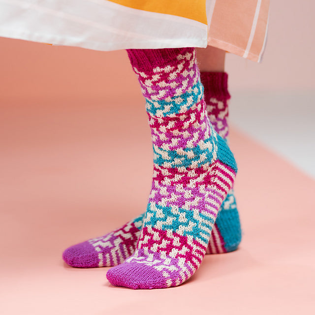 Roar Hand Knit Socks by Winwick Mum