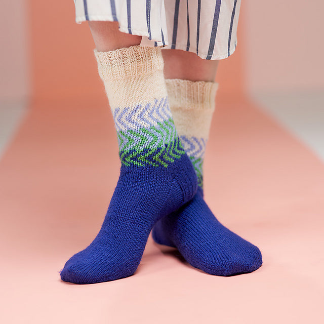 Zoom Knitted Socks by Winwick Mum