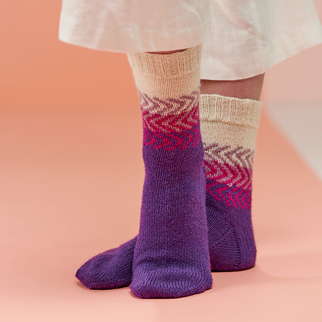 Zoom Knitted Socks by Winwick Mum