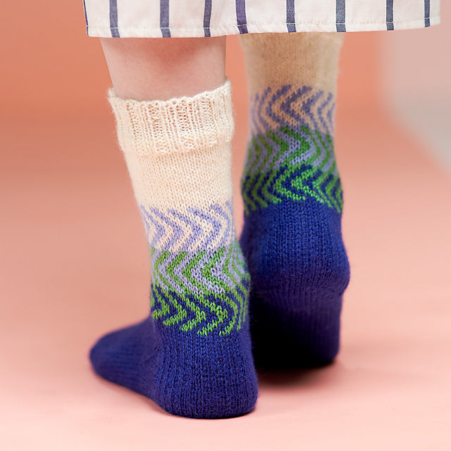 Zoom Knitted Socks by Winwick Mum