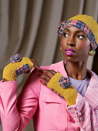 Susannah Ribbed Wrist Warmers 2 by Zandra Rhodes