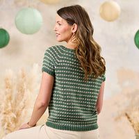 Venice Striped Raglan Top by Sarah Hatton