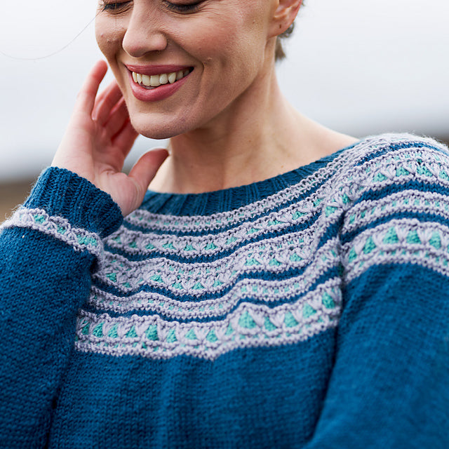 Adele Women's Slipstitch Yoke Jumper by Sarah Hatton