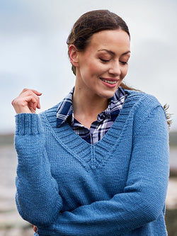 Edina Women's Deep Rib Jumper & Cardigan by Sarah Hatton