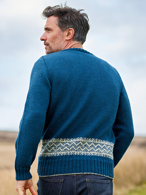 Frasier Men's Fair Isle Band Jumper by Sarah Hatton