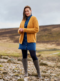 Nessa Women's Cabled Coatigan by Sarah Hatton