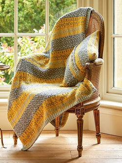 Firth Fair Isle Blanket & Cushion by Jenny Watson