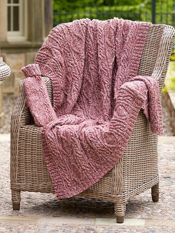 Herriott Cable Blanket & Hot Water Bottle Cover by Jenny Watson