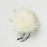 Lovafur Luxe Faux Fur Pom White Raccoon