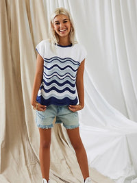 Wind and Waves Top by Yonca Ozbelli