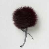 Lovafur Luxe Faux Fur Pom Wine Fox