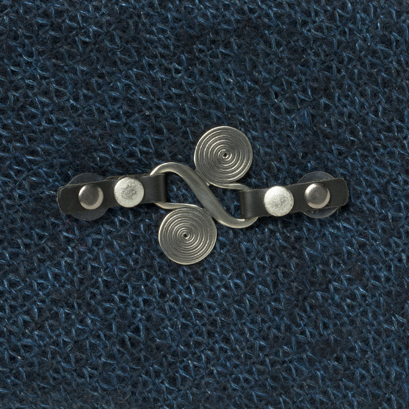 JUL Designs Women's Wealth White Brass Screw-in Snap Closure, Black