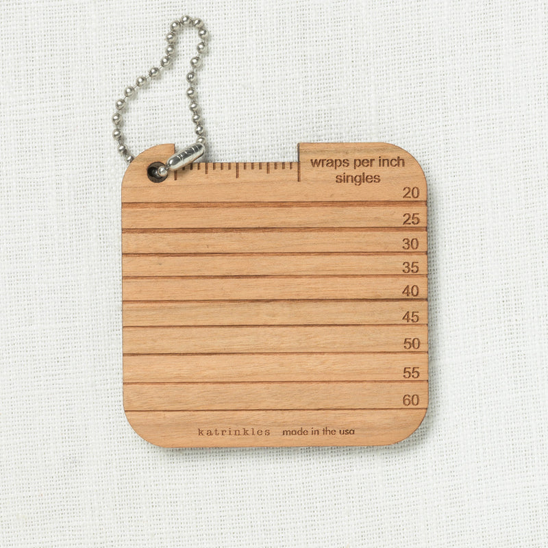 Wraps Tools Pattern Katrinkles Wraps Per Inch Singles Mini Tool – Wool and Company