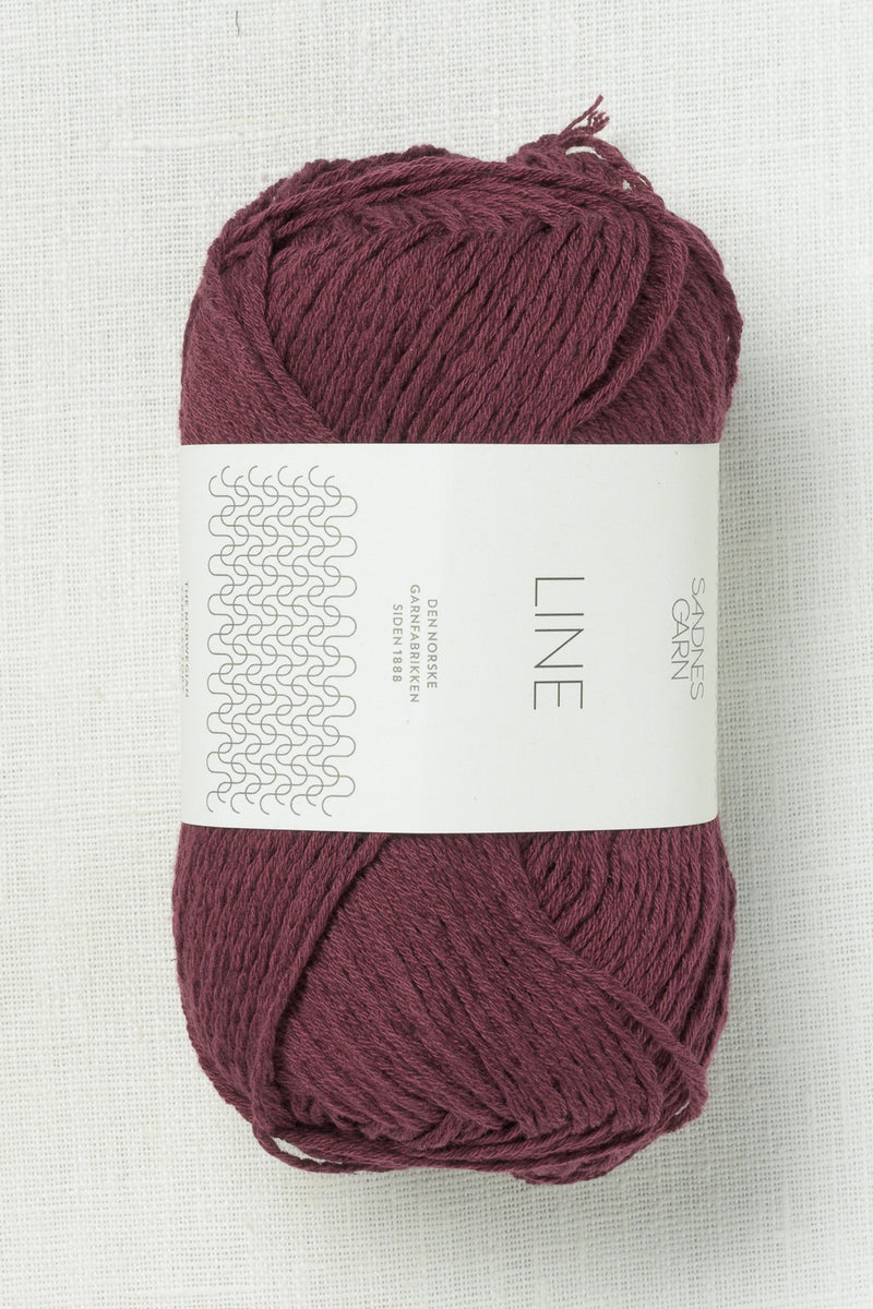 Sandnes Garn Line 4372 Deep Burgundy
