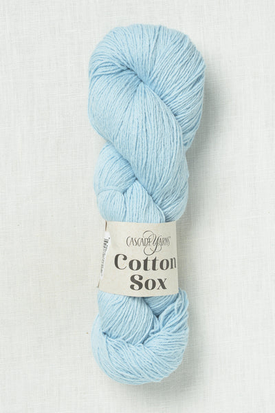 Cascade Cotton Sox 30 Soft Blue
