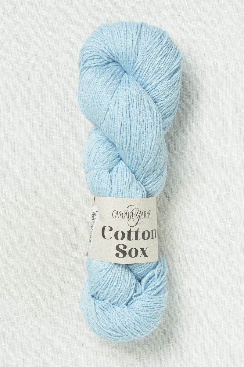 Cascade Cotton Sox 30 Soft Blue