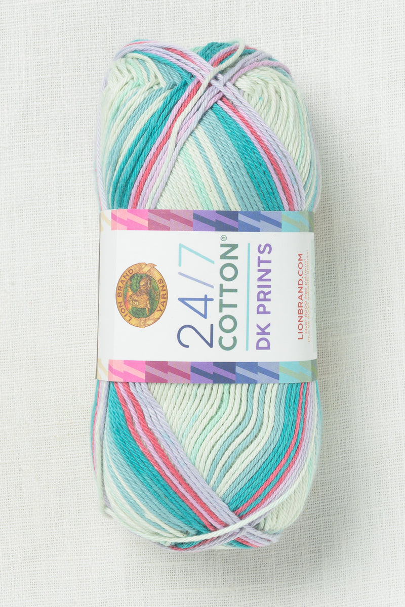 Lion Brand 24/7 Cotton DK Prints 501R Magical