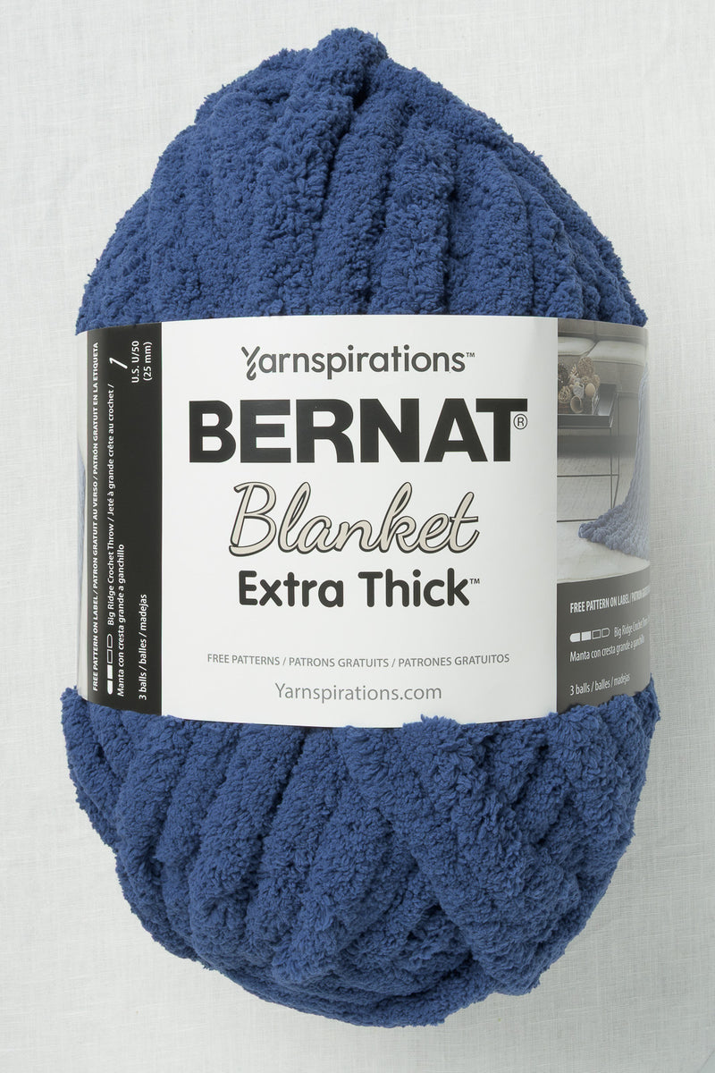 Bernat Blanket Extra Thick Deep Navy