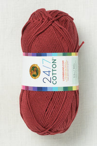 Lion Brand 24/7 Cotton 148AI Burgundy