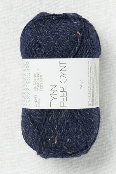 Sandnes Garn Tynn Peer Gynt Tweed 5585 Marine Blue Tweed