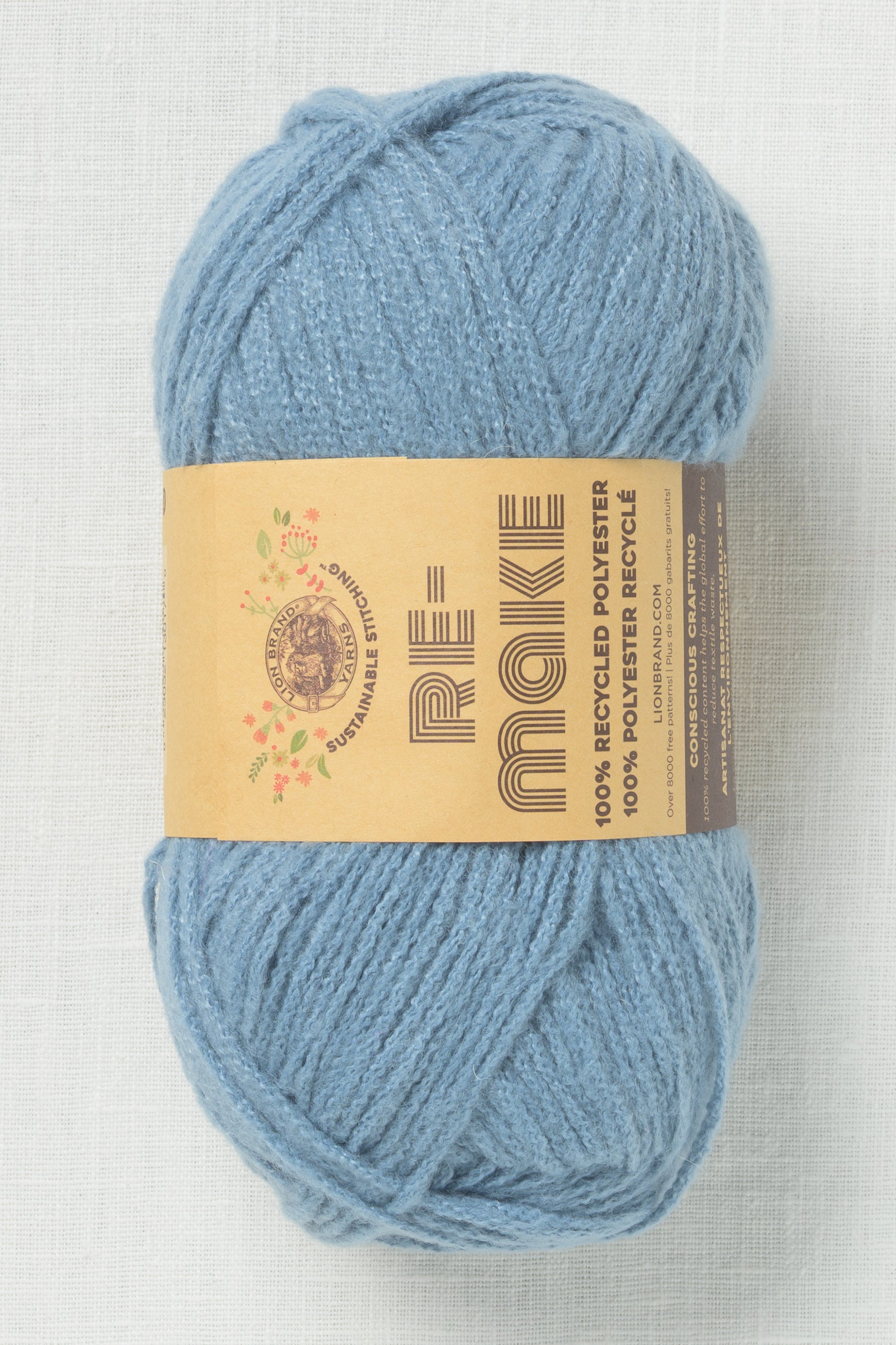 Lion Brand Re-Make 105D Azure Blue – Wool and Company