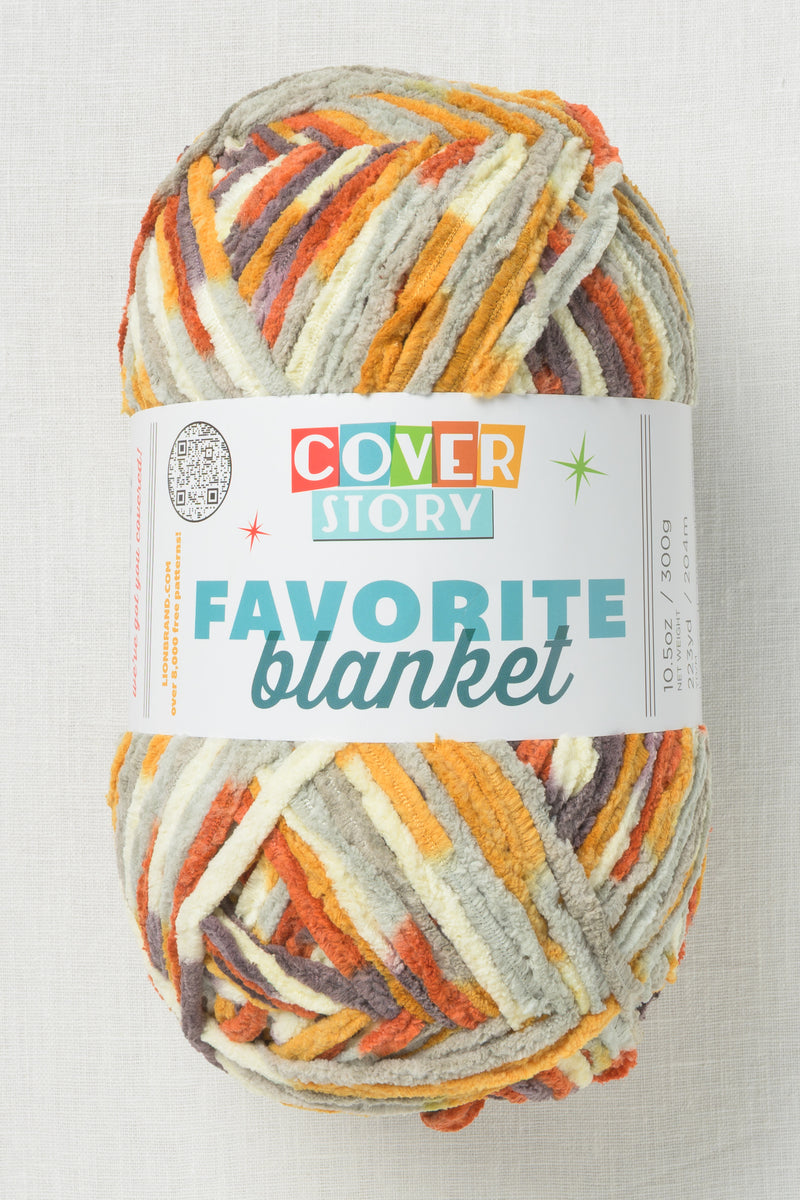 Lion Brand Cover Story Favorite Blanket 203DF Harvest