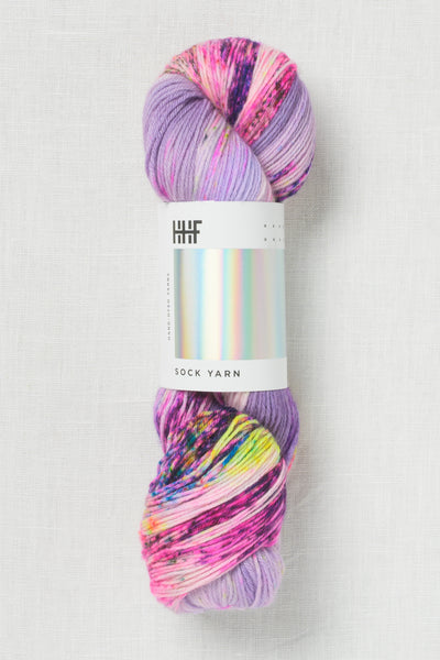 Hedgehog Fibres Twist Sock Rain On Violets