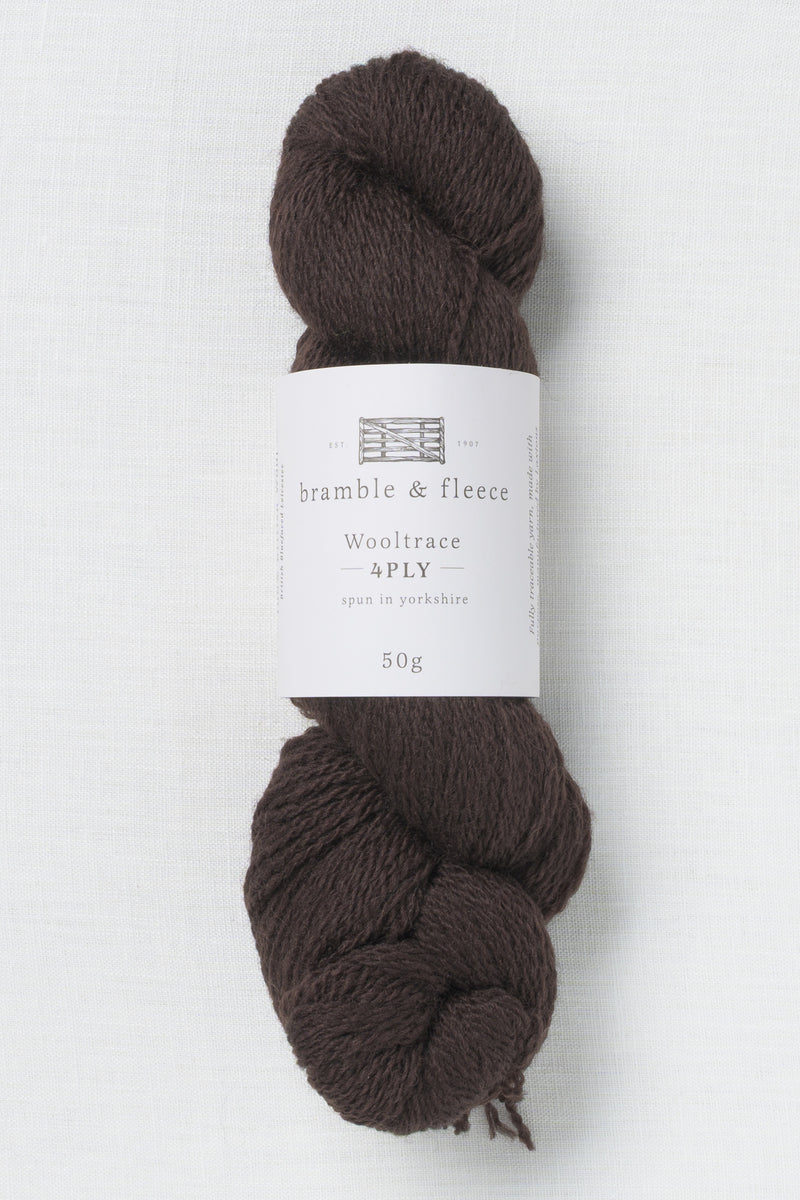 Bramble & Fleece Wooltrace 4ply 252 Espresso