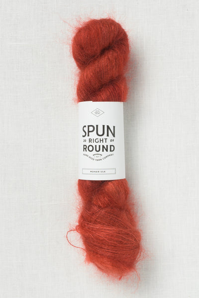 Spun Right Round Mohair Silk Lace Rust