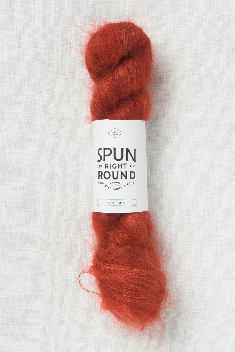 Spun Right Round Mohair Silk Lace Rust