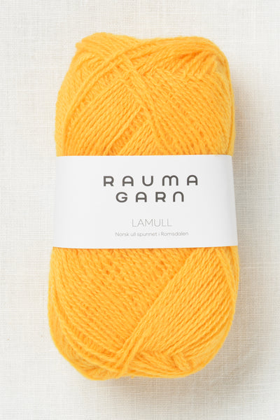 Rauma 2-Ply Lamullgarn 61 Yellow