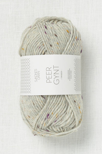 Sandnes Garn Peer Gynt 1035 Gray Heather Falling Leaves Tweed