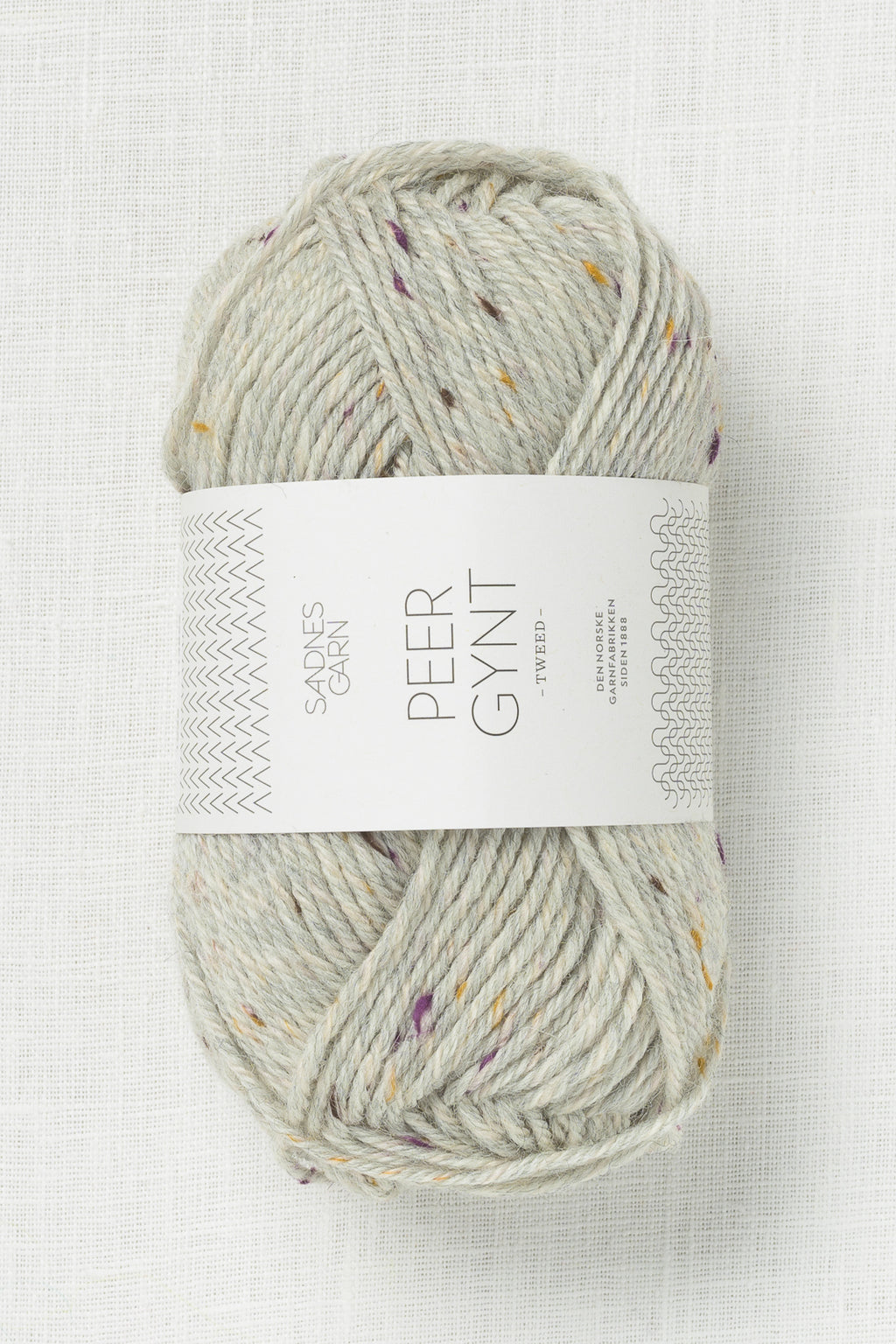 Sandnes Garn Peer Gynt 1035 Gray Heather Falling Leaves Tweed