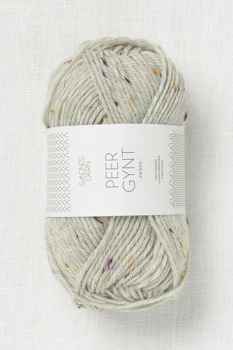 Sandnes Garn Peer Gynt 1035 Gray Heather Falling Leaves Tweed
