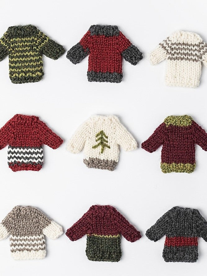 Holiday Cheer Mini Sweaters by Nancy Ekvall