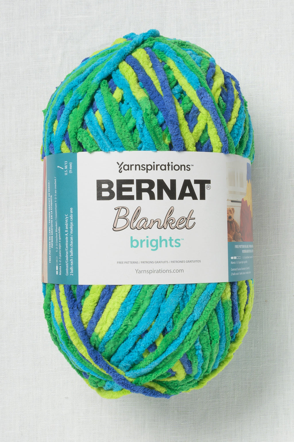 Bernat Blanket Brights Blue Flash