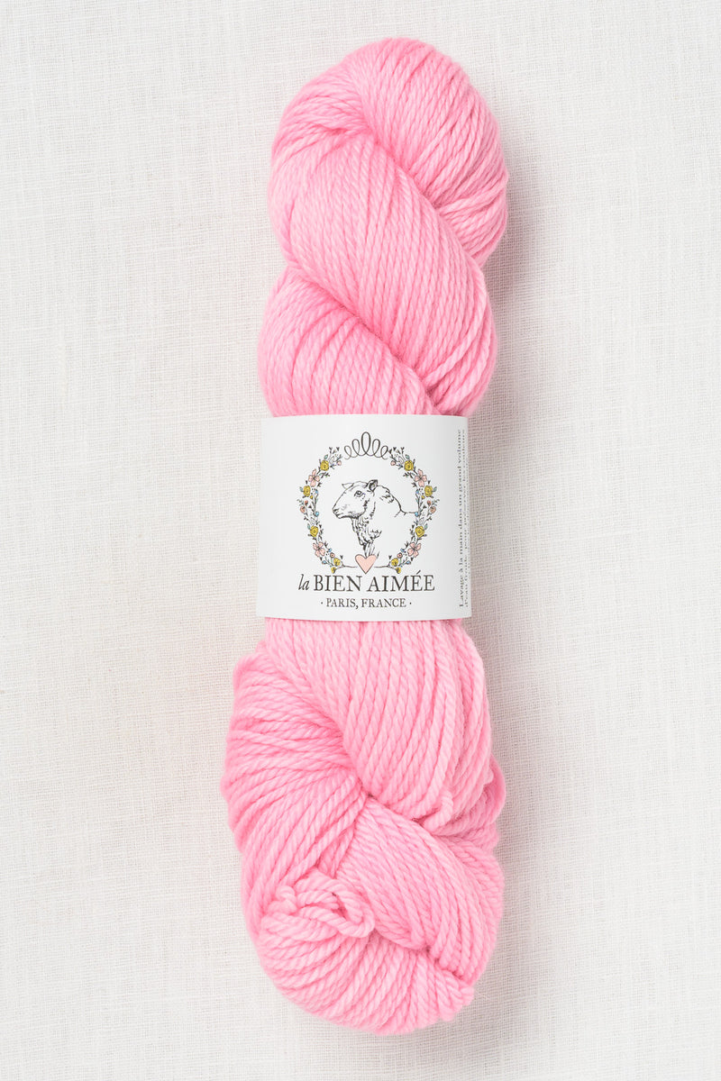 La Bien Aimee Merino Aran Millennial Pink