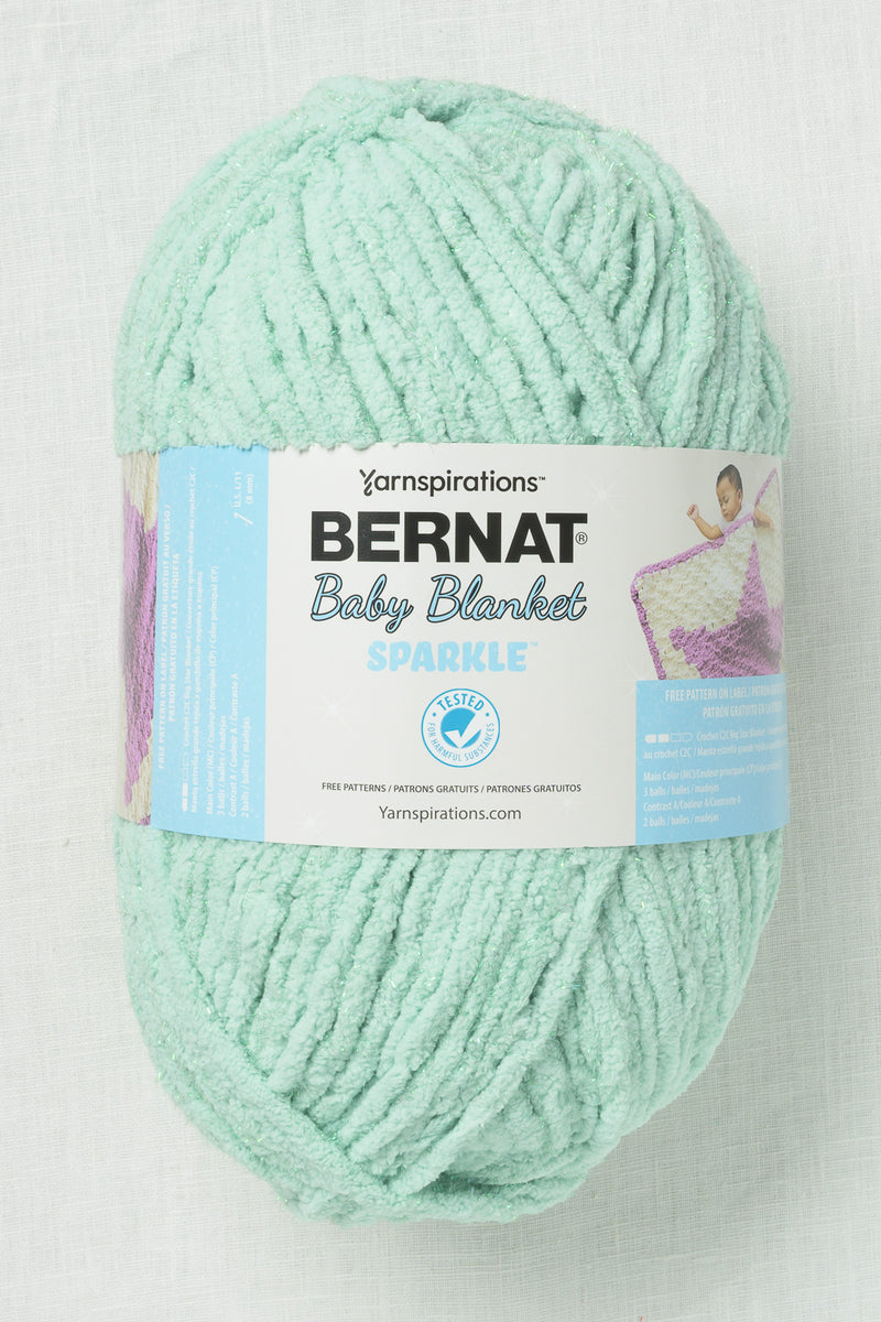 Bernat Baby Blanket Sparkle Seafoam Sparkle