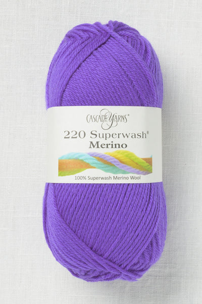 Cascade 220 Superwash Merino 143 Highlighter Grape