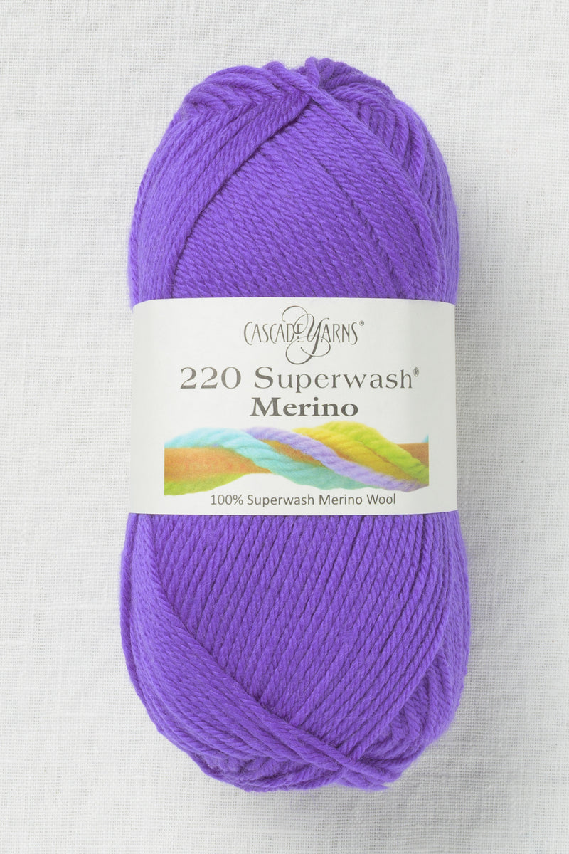 Cascade 220 Superwash Merino 143 Highlighter Grape