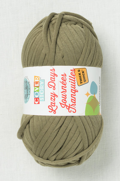 Lion Brand Cover Story Lazy Days Thick & Quick 172T Olive