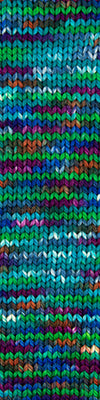 Cascade 128 Superwash Hand Paints 721 Peacock swatch