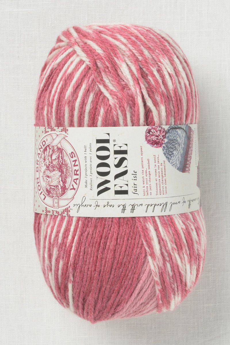 Lion Brand Wool Ease Fair Isle 206BZ Rose Blossom