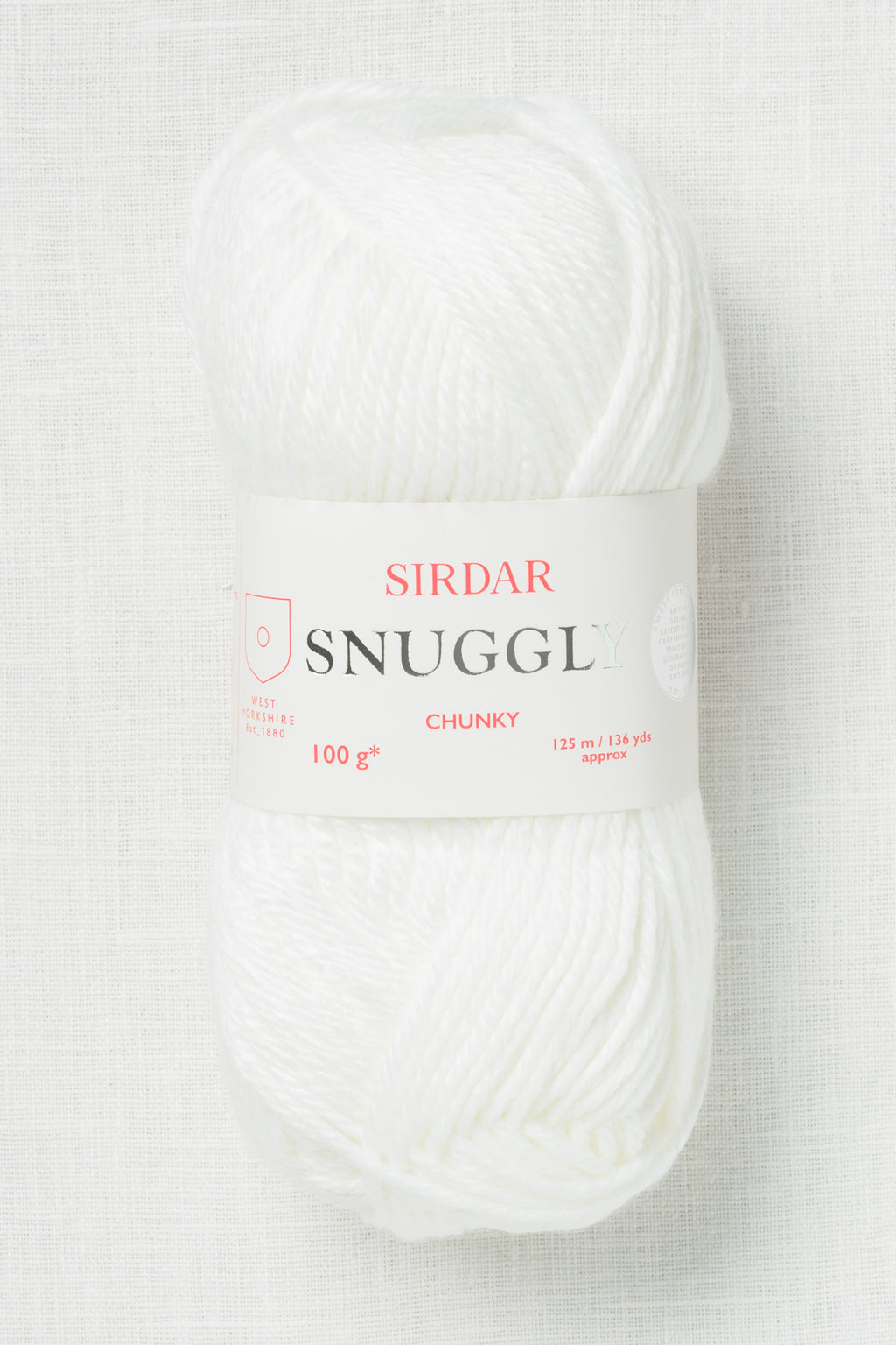 Sirdar Snuggly Chunky 0251 White