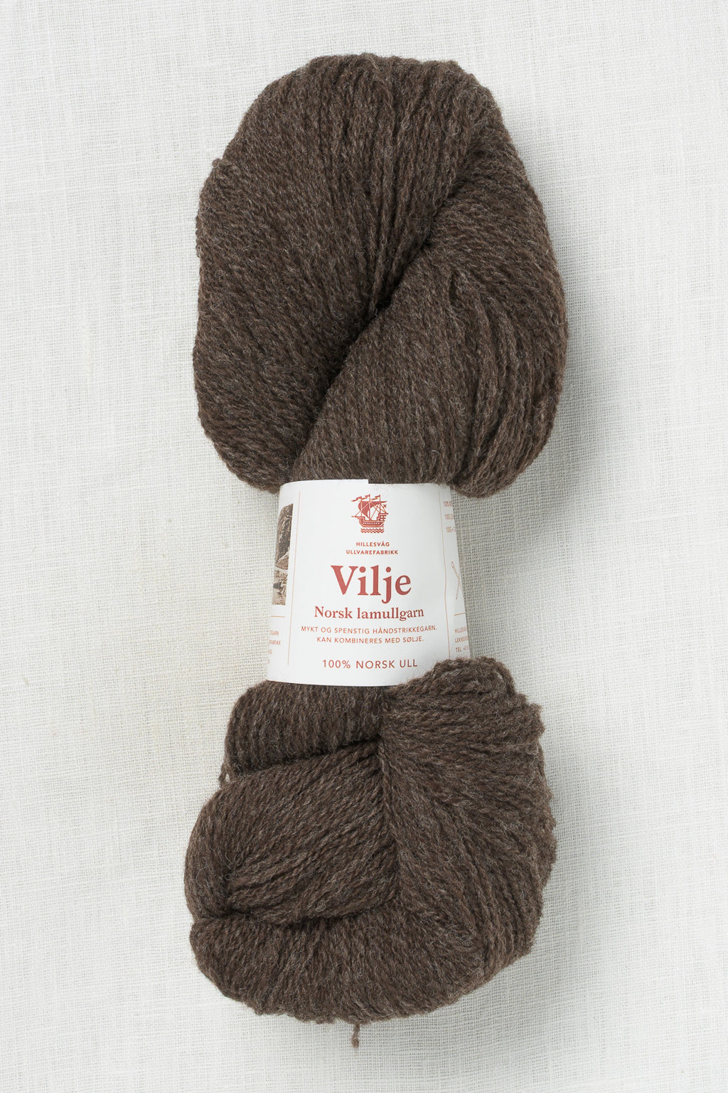Hillesvåg Vilje 452 Heathered Dark Brown