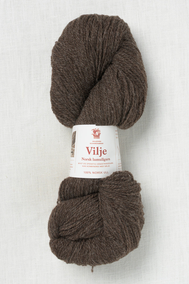 Hillesvåg Vilje 452 Heathered Dark Brown