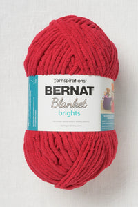 Gomitolo Di Lana Bernat Blanket Brights - Colore Rosso Racecar, Super Bulky (6) 100% Poliestere